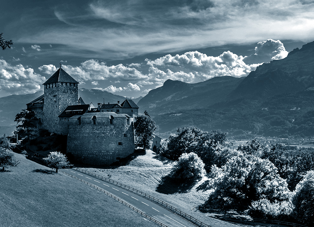 A castle in the mountains